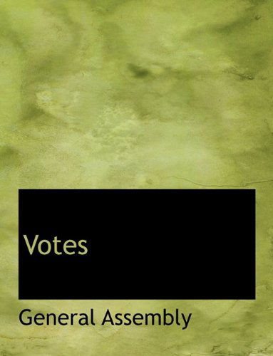 Cover for General Assembly · Votes (Paperback Book) (2010)