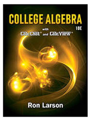 Cover for Ron Larson · College Algebra, Loose-leaf Version (Lose Papiere) (2017)