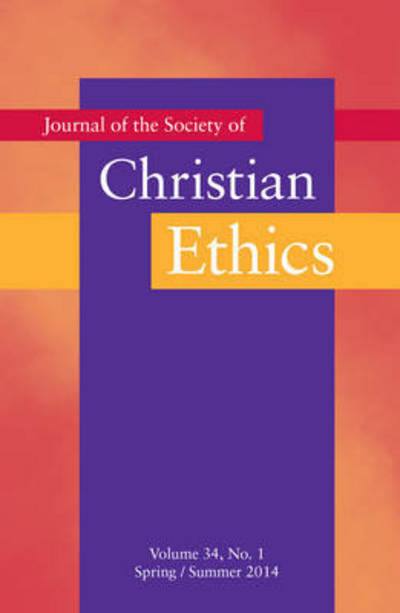 Cover for Mark J Allman · Journal of the Society of Christian Ethics: Fall / Winter 2016, Volume 34, No. 1 (Paperback Bog) (2014)