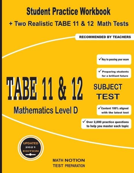 Cover for Michael Smith · TABE 11&amp;12 Subject Test Mathematics Level D (Paperback Book) (2021)