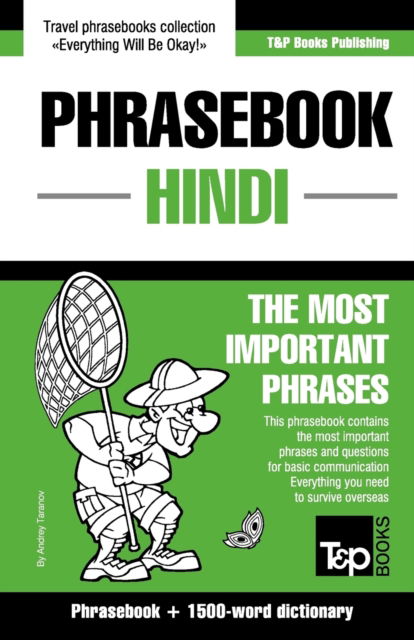 Cover for Andrey Taranov · English-Hindi phrasebook and 1500-word dictionary - American English Collection (Paperback Book) (2016)