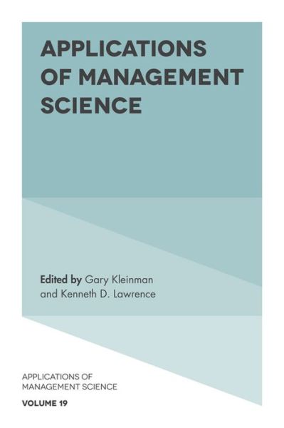 Cover for Kenneth Lawrence · Applications of Management Science - Applications of Management Science (Hardcover Book) (2018)