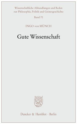 Cover for Münch · Gute Wissenschaft (Book) (2012)