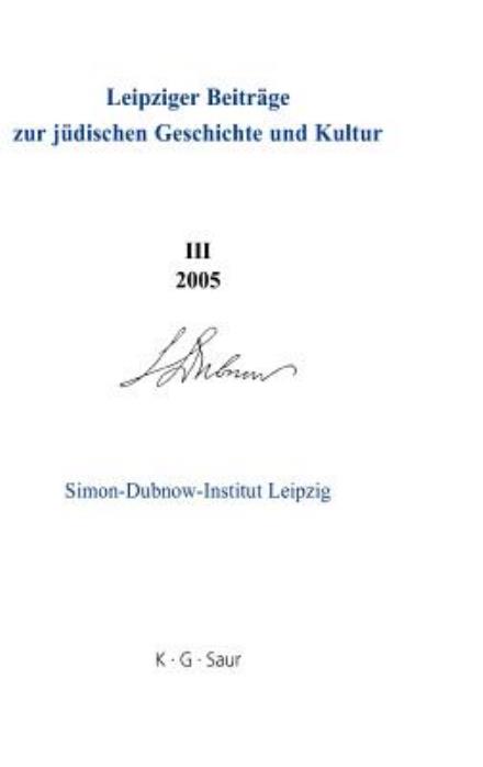 Cover for Simon-dubnow-institut Leipzig · 2005 (Innbunden bok) (2005)