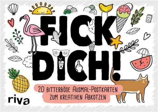 Cover for Fick Dich! · FICK DICH! - 20 bitterböse Ausmal-Postk (Book)