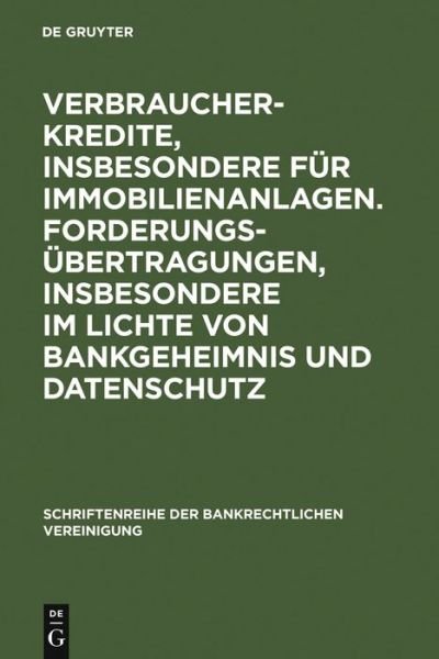 Cover for Et Al. · Verbraucherkredite,insb.für Immobilien. (Bog) [German, 1 edition] (2006)