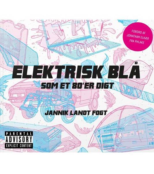 Cover for Jannik Landt Fogt · Elektrisk blå som et 80'er digt (Paperback Book) [1st edition] (2020)