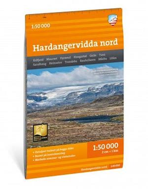 Cover for Calazo · Hardangervidda nord - Mountain map detailed scale (Map) (2022)