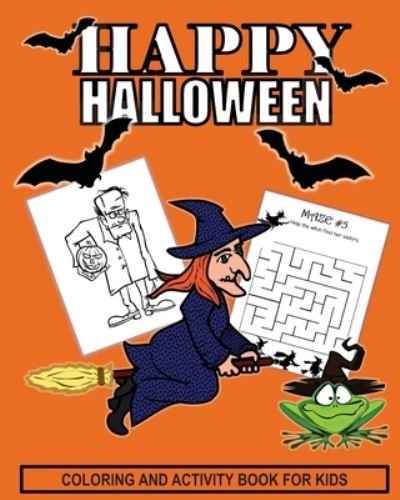 Cover for Crystal Waters · Halloween Coloring And Activity Book For Kids (Paperback Bog) (2020)