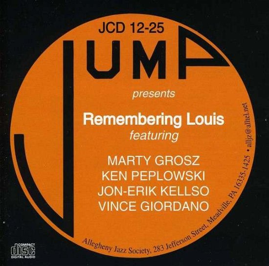 Remembering Louis - Marty Grosz - Musiikki - JUMP - 0038153122522 - maanantai 7. tammikuuta 2019