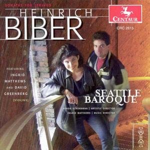 Cover for Biber / Matthews / Greenberg / Seattle Baroque · Sonatas for Strings (CD) (2003)