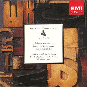 Cover for Adrian Boult · Elgar Enigma Variations (CD) (1991)