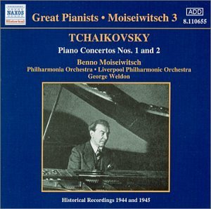Cover for Tchaikovsky / Moiseiwitsch / Weldon / Phil Orch · Piano Concertos 1 &amp; 2 (CD) (2001)