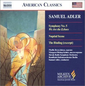 Cover for Adler / Barak / Botton / Evans / Frieder / Herseth · Symphony 5 / 5 Sephardic Choruses / Nuptial Scene (CD) (2004)
