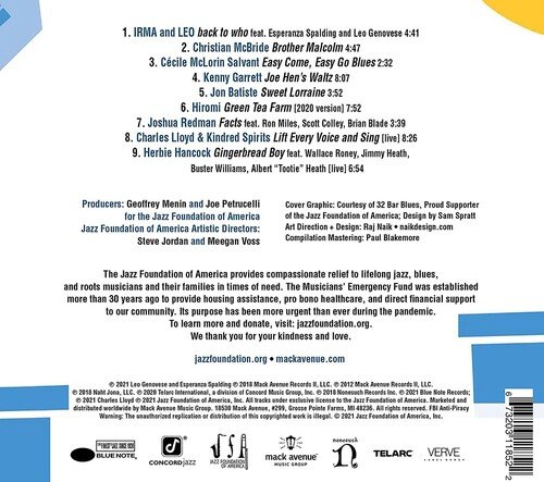 Various Artists · Relief: A Benefit For The Jazz Foundation Of America's Musicians' Emergency Fund (CD) (2021)