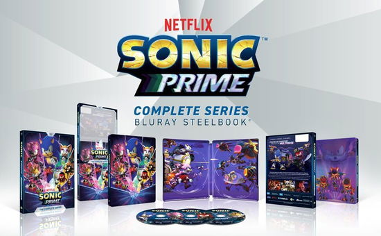 Cover for Sonic Prime: the Complete Series Steelbook (Blu-ray) [Steelbook edition] (2025)