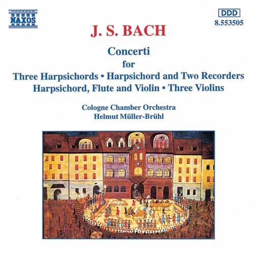 Concerti for Harpsichord Flute & Violin - Bach / Muller-bruhl / Cologne Chamber Orchestra - Musik - NAXOS - 0730099450522 - 20. februar 1996