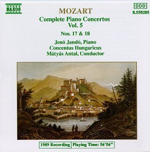 Cover for Mozart / Jando / Antal · Piano Concertos Vol. 5 (CD) (1993)