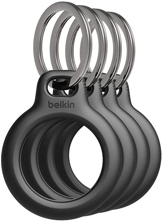 Cover for Belkin · Belkin Secure Holder for Air Tag - schwarz - 4er P (Zubehör) (2024)