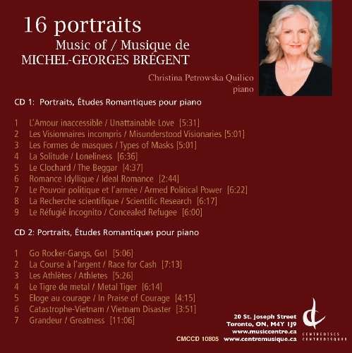 16 Portraits - Michel-georges Bregent - Music - CEN - 0773811080522 - November 1, 2009