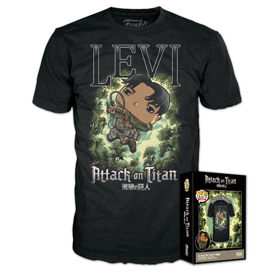 Attack on Titan Boxed Tee T-Shirt Levi Ackerman Gr - Attack on Titan - Merchandise -  - 0889698661522 - February 21, 2023