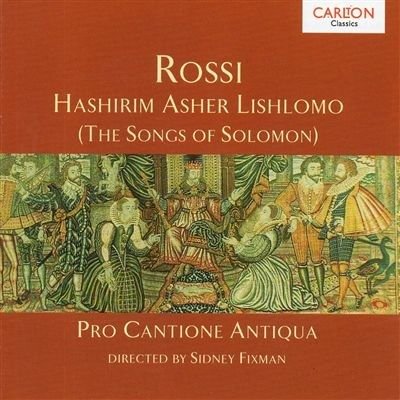 Cover for Pro Cantione Antiqua · Rossi Salomone - Cantici Di Salomone (1623) (CD) (1998)