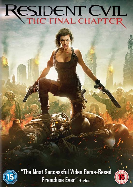 Resident Evil - The Final Chapter DVD - Movie - Elokuva - Sony Pictures - 5035822329522 - maanantai 2. lokakuuta 2017