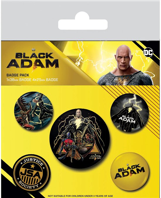 Cover for Black Adam: Pyramid · Heroes - (Pin Badge Pack / Set Spille) (MERCH)