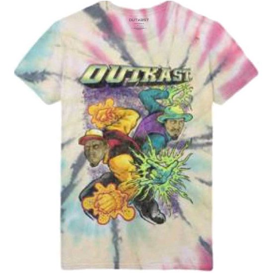 Outkast Unisex T-Shirt: Superheroes (Wash Collection) - Outkast - Koopwaar -  - 5056561034522 - 