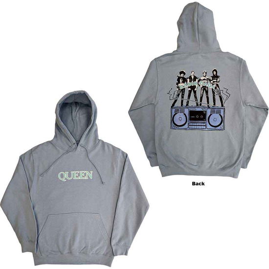 Queen Unisex Pullover Hoodie: Radio Ga Ga (Back Print) - Queen - Marchandise -  - 5056561063522 - 