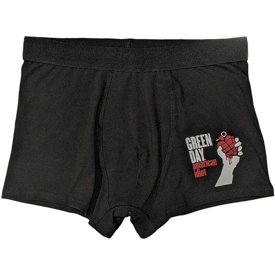 Green Day Unisex Boxers: American Idiot - Green Day - Gadżety -  - 5056737213522 - 4 grudnia 2023