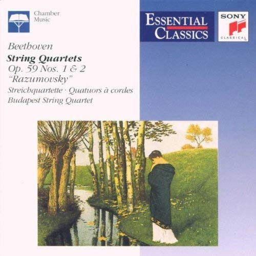 Cover for Budapest String Quartet · String Quartet Op. 59 No. 1 ''razumovsky'' / String Quartet Op. 59 No. 2 ''razu (CD) (1991)