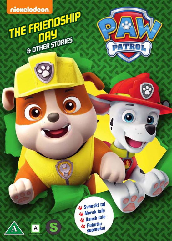 Cover for Paw Patrol · Paw Patrol - The Friendship Day &amp; Other Stories (DVD) (2018)