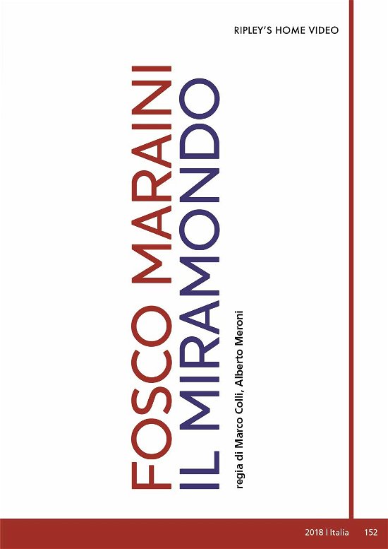 Cover for Fosco Maraini · Il Miramondo (DVD) (2023)