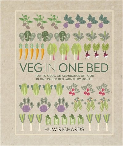 Cover for Huw Richards · Veg in One Bed: How to Grow an Abundance of Food in One Raised Bed, Month by Month (Innbunden bok) (2019)
