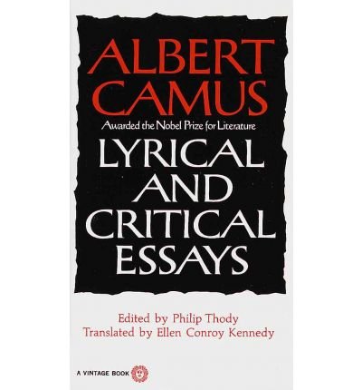 Cover for Albert Camus · Lyrical and Critical Essays (Paperback Bog) [Vintage Books edition] (1970)