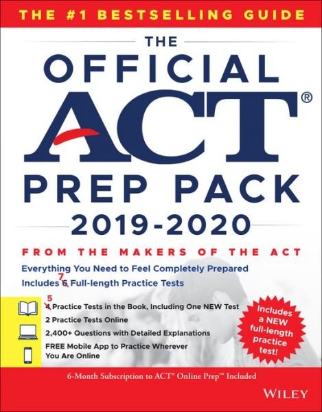 Cover for Act · The Official ACT Prep Pack 2019-2020 with 7 Full Practice Tests: (5 in Official ACT Prep Guide + 2 Online) (Paperback Bog) (2019)