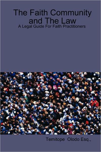 Cover for Temitope Olodo · The Faith Community and the Law (Hardcover Book) (2009)