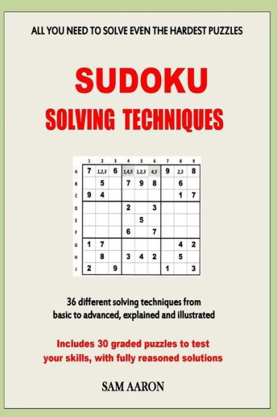 Cover for Sam Aaron · Sudoku Solving Techniques (Paperback Bog) (2013)