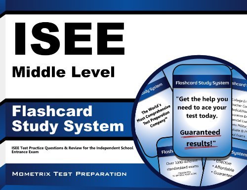 Cover for Isee Exam Secrets Test Prep Team · Isee Middle Level Flashcard Study System: Isee Test Practice Questions &amp; Review for the Independent School Entrance Exam (Cards) (Pocketbok) (2023)