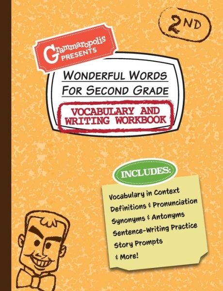 Cover for Grammaropolis · Wonderful Words for Second Grade Vocabulary and Writing Workbook: Definitions, Usage in Context, Fun Story Prompts, &amp; More - Grammaropolis Vocabulary Workbooks (Pocketbok) (2021)