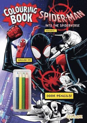 Cover for Centum Books Ltd · Spider-Man: Into the Spider-Verse Colouring Book with Pencils (Paperback Book) (2018)