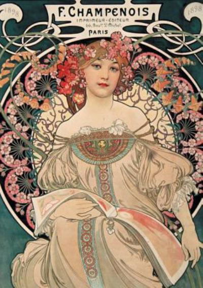 Cover for Alphonse Mucha · Carnet Ligne Ligne Affiche Mucha, Imprimerie Champenois (Paperback Book) (2015)