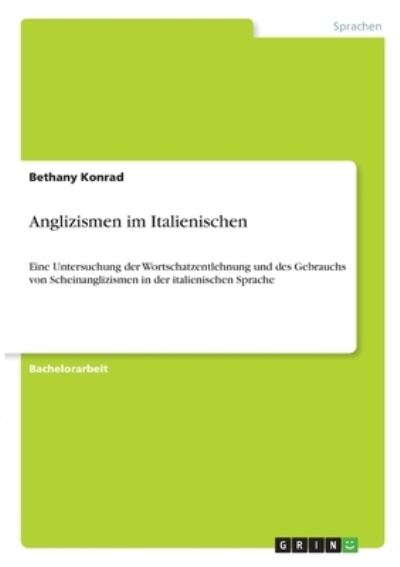 Cover for Konrad · Anglizismen im Italienischen (N/A)