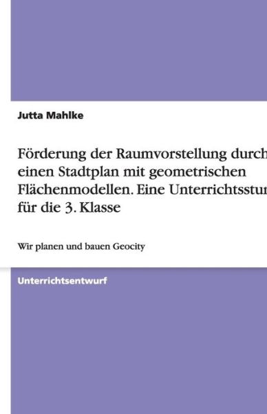 Cover for Mahlke · Förderung der Raumvorstellung (Book) [German edition] (2009)