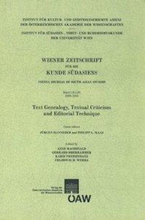 Cover for British Library · Wiener Zeitschrift Fur Die Kunde Sudasiens Band 52/53 2009-2010 Vienna Journal of South-Asian Studies 52/53 2009-2010 (Paperback Bog) (2010)