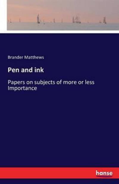Cover for Matthews · Pen and ink (Bog) (2016)