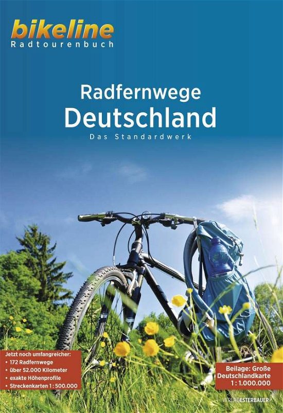 Cover for Esterbauer · Bikeline: RadFernWege Deutschland: Das Standardwerk - Die 172 schönsten Radfernwege Deutschlands (Sewn Spine Book) (2021)