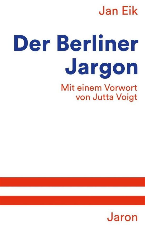 Cover for Eik · Der Berliner Jargon (Book)