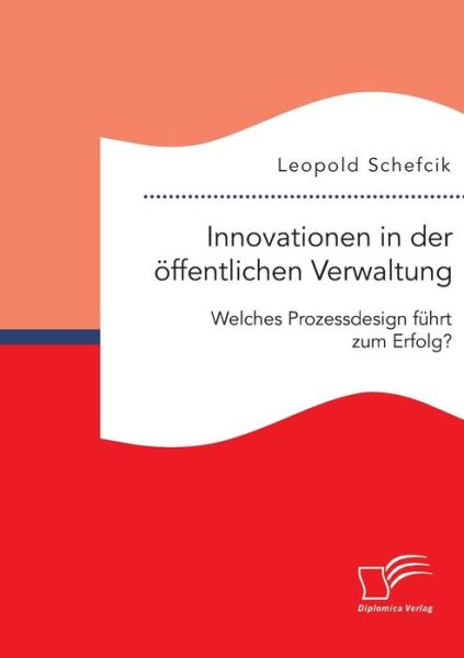 Cover for Schefcik · Innovationen in der öffentlich (Book) (2016)